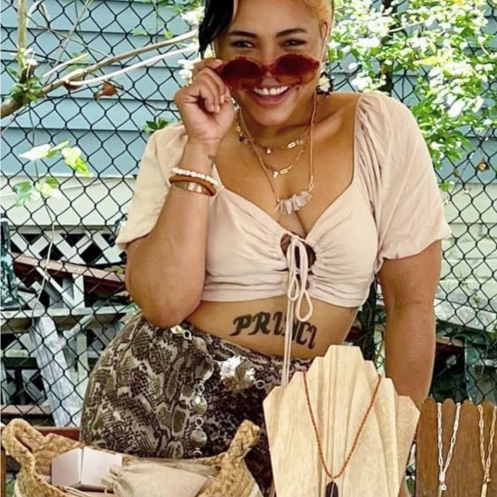 Vintage Jones New York snake print midi skirt